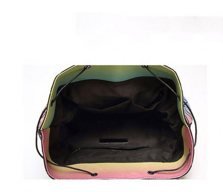 Rucsac reflectorizant 3D cu elemente geometrice cerc-triunghi, cameleon [5]