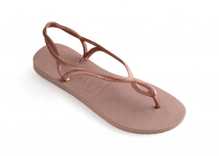 Papuci de Casă - Sandale Havaianas slim din cauciuc natural, roz