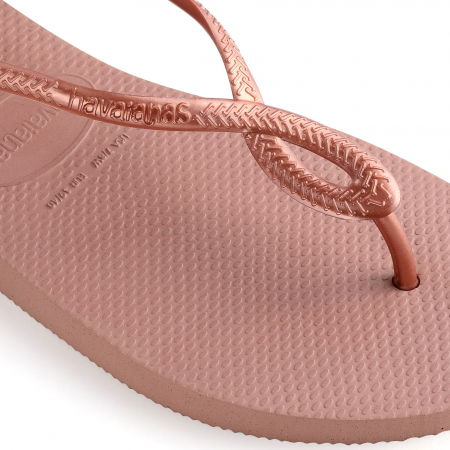 Sandale Havaianas slim din cauciuc natural, roz [2]