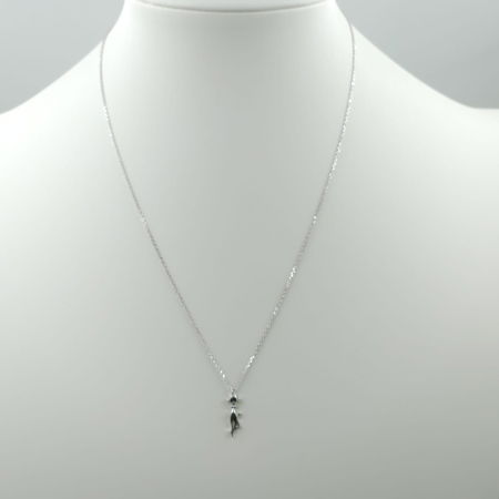 Set colier cu lant din argint 925 si pandant pisicuta cu mustati [3]