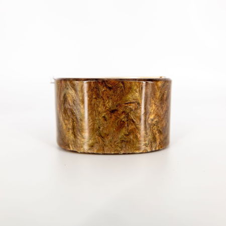 BIJUTERII - Brățară lată maro cu efect perlat – elegantă și versatilă