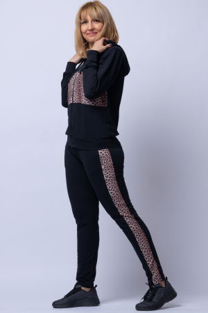 Trening dama bumbac doua piese banda animal print [2]
