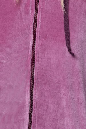 Trening dama roz, doua piese, din catifea de bumbac [3]