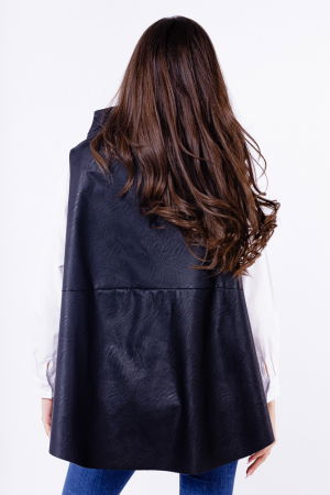Vesta asimetrica trendy, din piele ecologica [2]