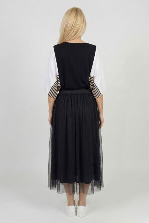 Fusta clos din tulle, neagra [1]