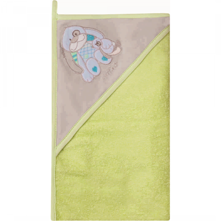 SCOALA SI GRADINITA - Prosop de baie cu gluga imprimeu velur 80 x 80 cm Womar Zaffiro AN-OW-01