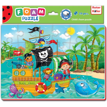 JOCURI SI JUCARII - Puzzle Pirati 24 piese Roter Kafer RK1201-12