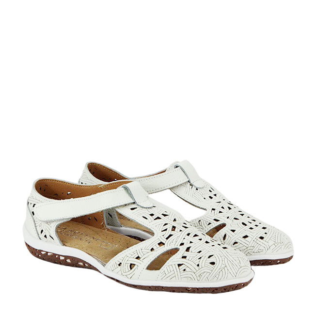 Balerini albi din piele naturala CXWL2118 M5 [6]