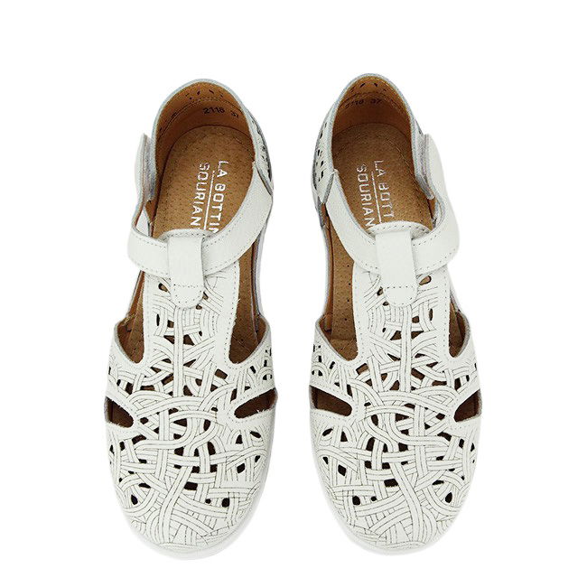 Balerini albi din piele naturala CXWL2118 M5 [7]