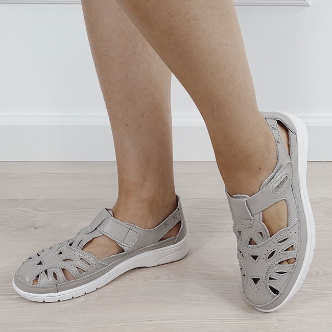 Balerini gri din piele naturala 6839 M12 [1]