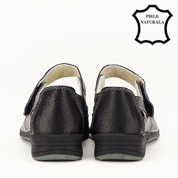 Balerini negre din piele naturala Dorina [7]