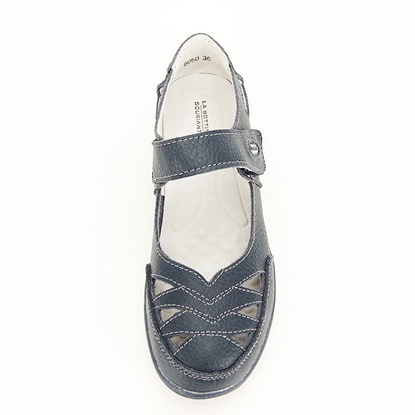 Balerini piele naturala Anisoara bleumarin [7]