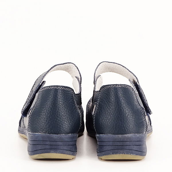 Balerini piele naturala Anisoara bleumarin [6]