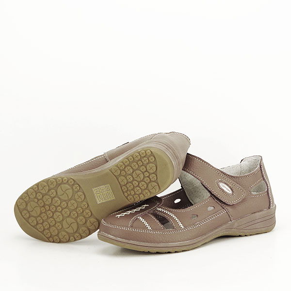 Balerini piele naturala Aurora maro [7]