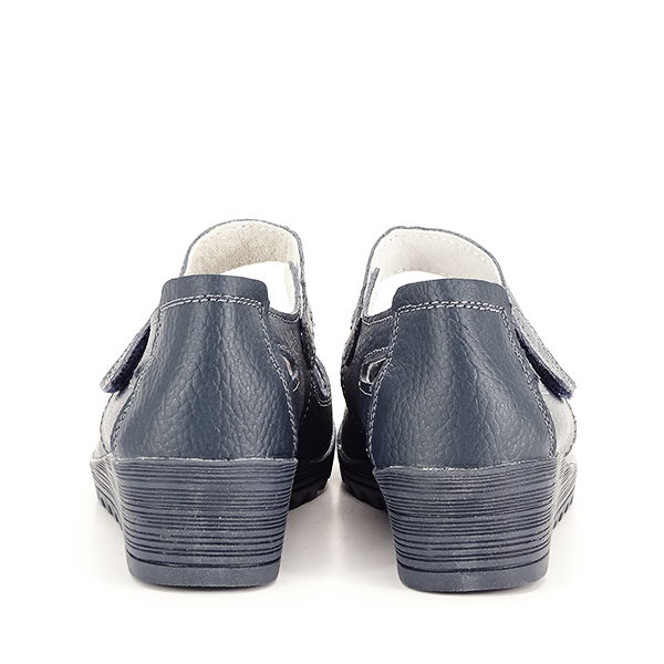 Balerini piele naturala Carina bleumarin [6]