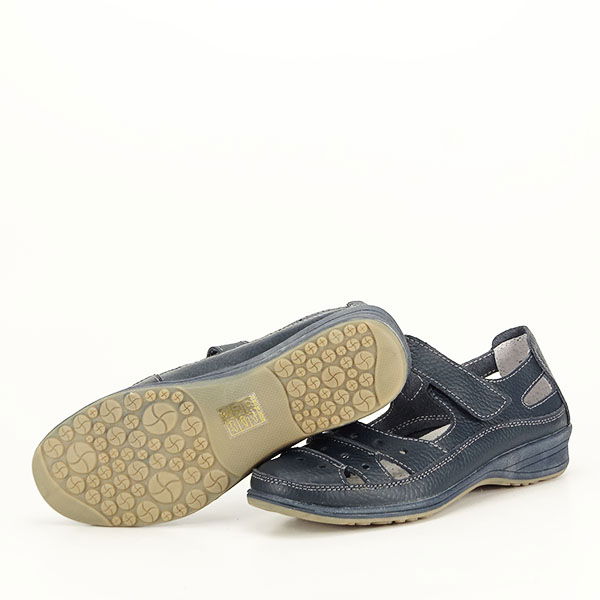 Balerini piele naturala Diana bleumarin [8]