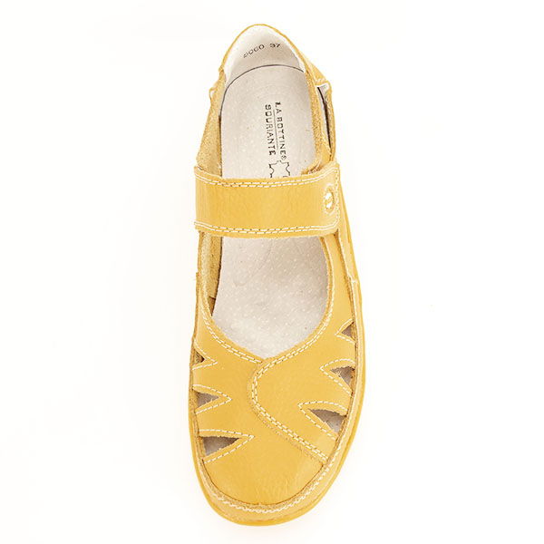 Balerini piele naturala Mariana galben [2]