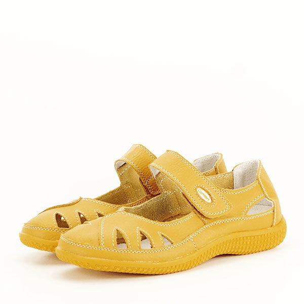 Balerini piele naturala Mariana galben [1]