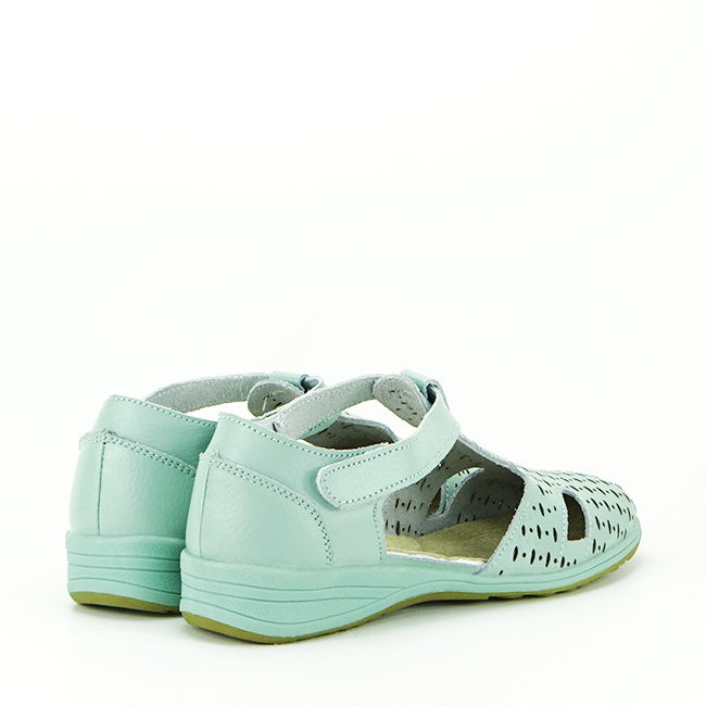 Balerini verde menta din piele naturala 5112 M3 [5]