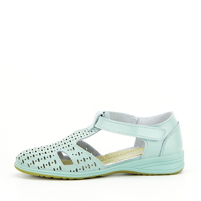 Balerini verde menta din piele naturala 5112 M3 [2]