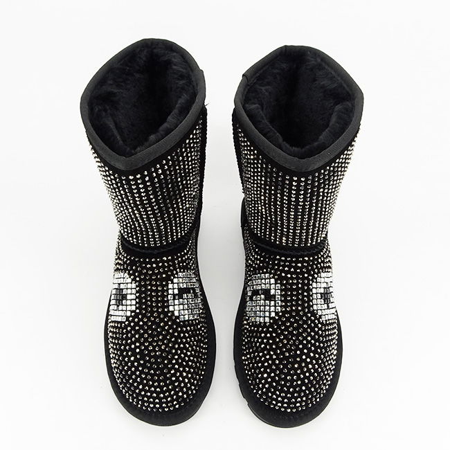 Cizme negre din piele naturala W8008 112 [6]