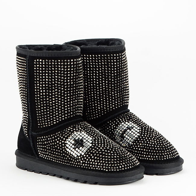 Cizme negre din piele naturala W8008 112 [5]