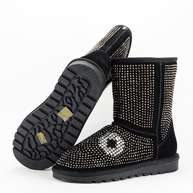 Cizme negre din piele naturala W8008 112 [8]