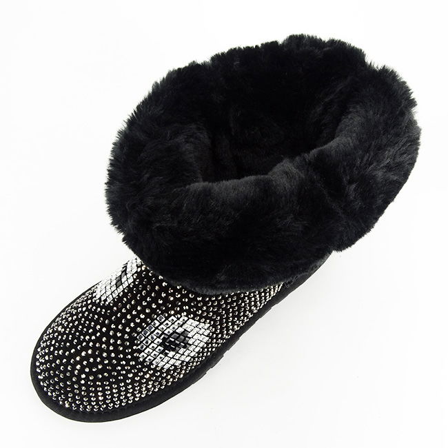 Cizme negre din piele naturala W8008 112 [9]