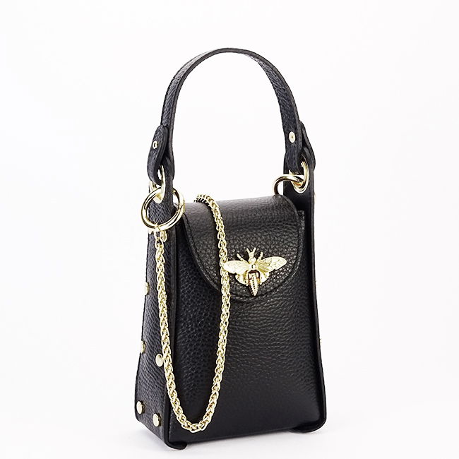 Geanta neagra mica din piele naturala 1021 127 [3]