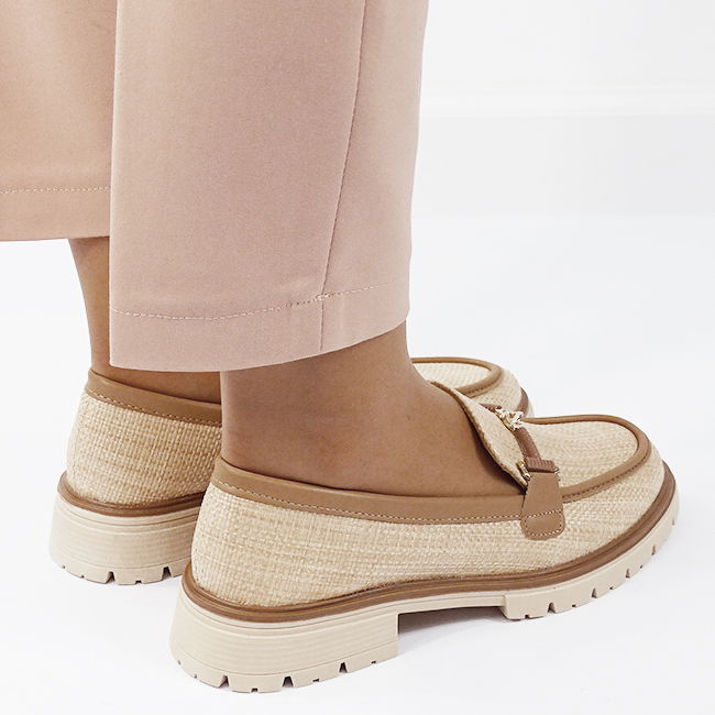 Mocasini bej de tip loafers 2200 03 [6]