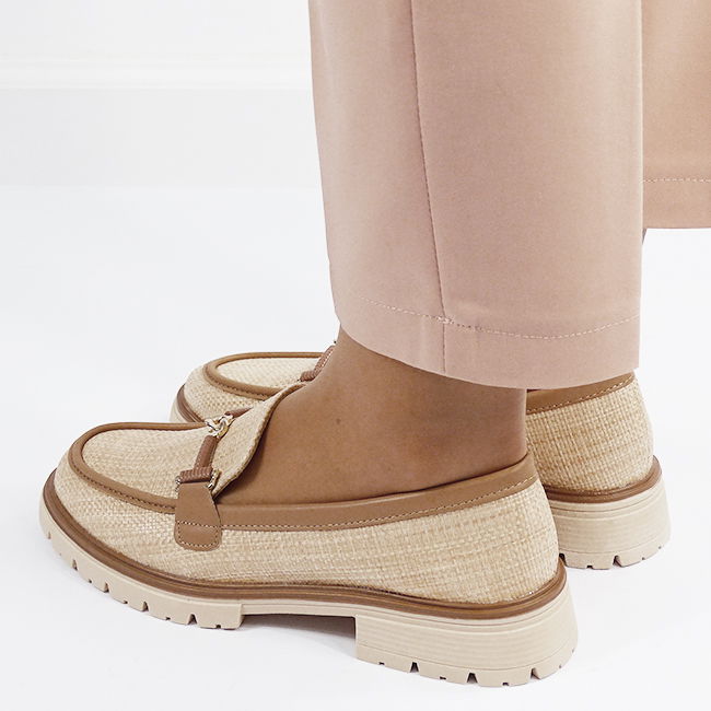 Mocasini bej de tip loafers 2200 03 [4]