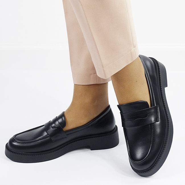 Mocasini negri de tip loafers 1817 03 [2]