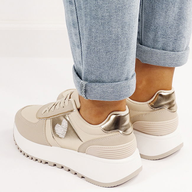 Sneakers bej casual 9147 M5 [5]