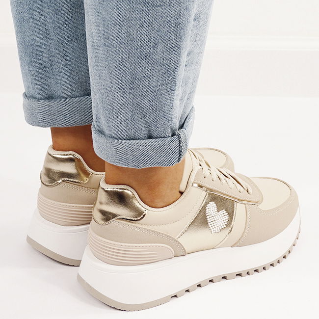 Sneakers bej casual 9147 M5 [4]