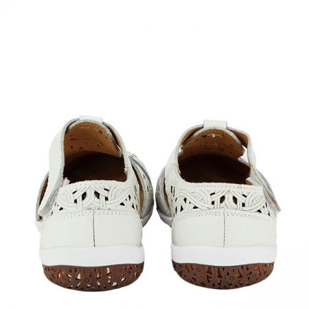 Balerini albi din piele naturala CXWL2118 M5 [3]