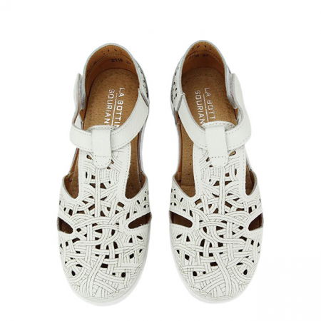 Balerini albi din piele naturala CXWL2118 M5 [6]