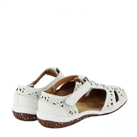 Balerini albi din piele naturala CXWL2118 M5 [4]