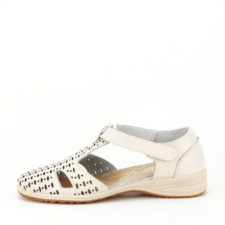 Balerini - Balerini bej din piele naturala 5112 M3