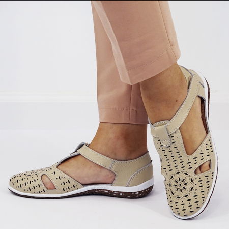 Balerini bej din piele naturala 5121 M5 [1]