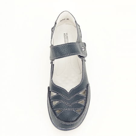 Balerini piele naturala Anisoara bleumarin [6]