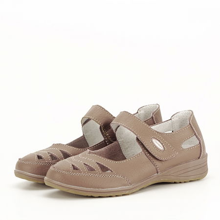 Balerini - Balerini piele naturala Anisoara maro