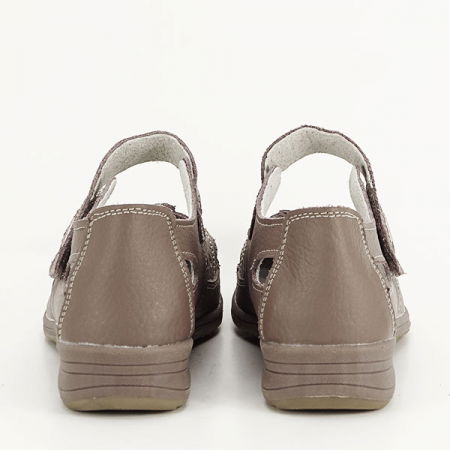 Balerini piele naturala Aurora maro [4]