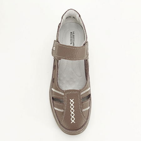 Balerini piele naturala Aurora maro [5]