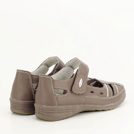 Balerini piele naturala Aurora maro [3]