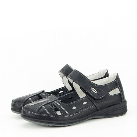 Balerini - Balerini piele naturala Aurora negrii M5