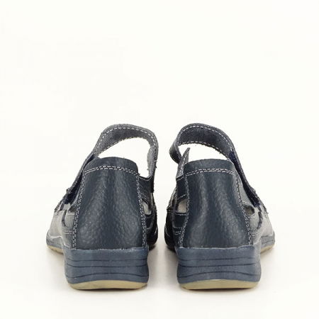 Balerini piele naturala Diana bleumarin [5]