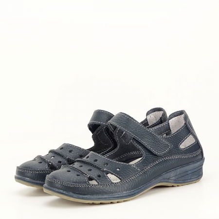 Mocasini si balerini - Balerini piele naturala Diana bleumarin