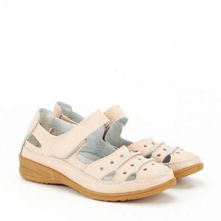 Balerini piele naturala Diana roz M4 [5]