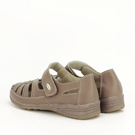 Balerini piele naturala Dorina maro M5 [3]