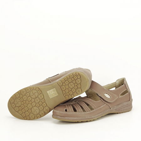 Balerini piele naturala Dorina maro M5 [7]